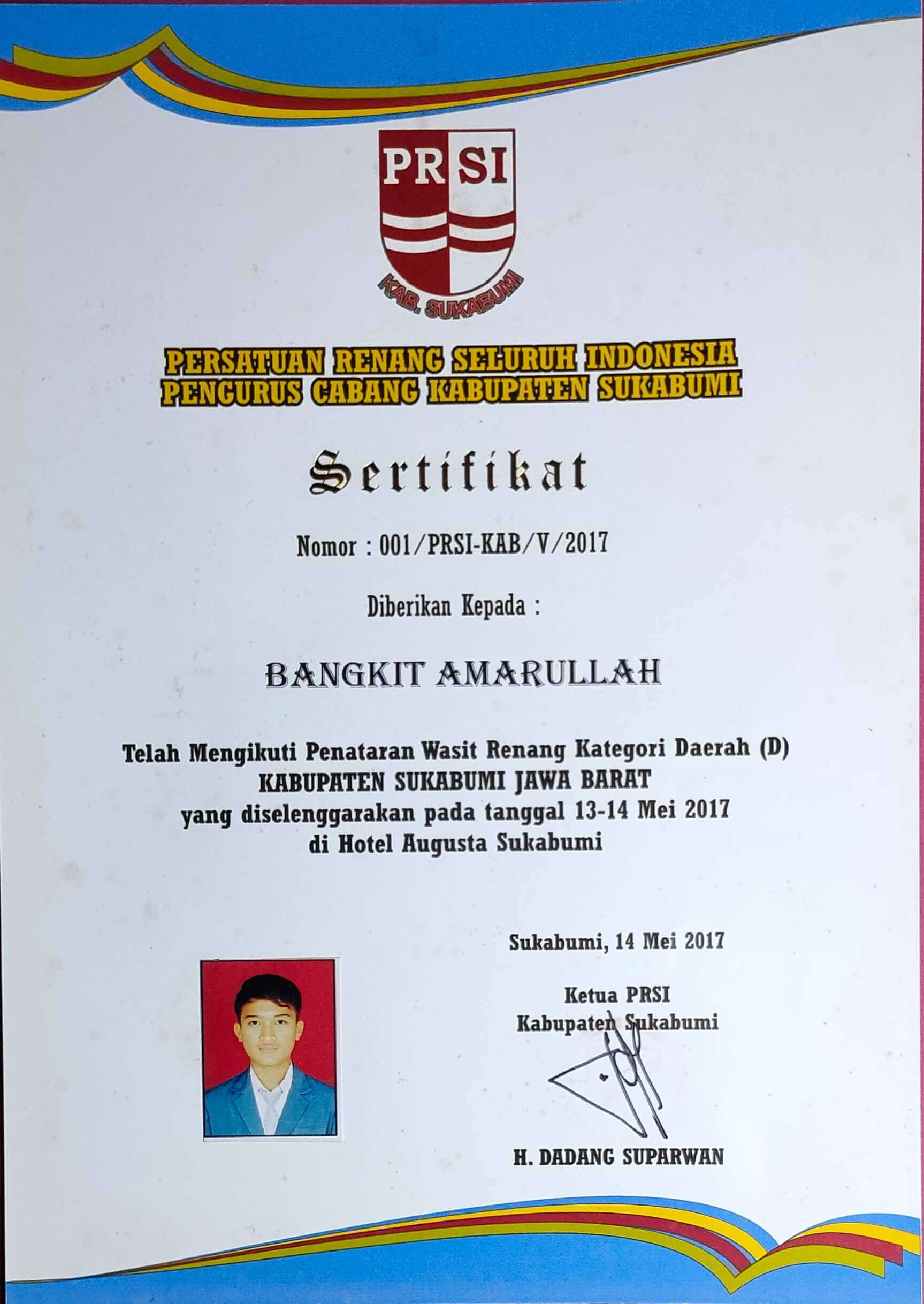 sertifikat pelatih bsc
